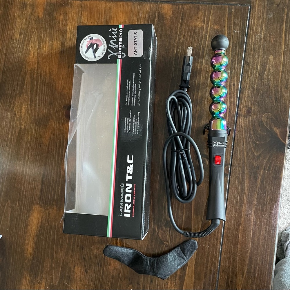 Brand New Gamma Piu Bubble Curling Wand